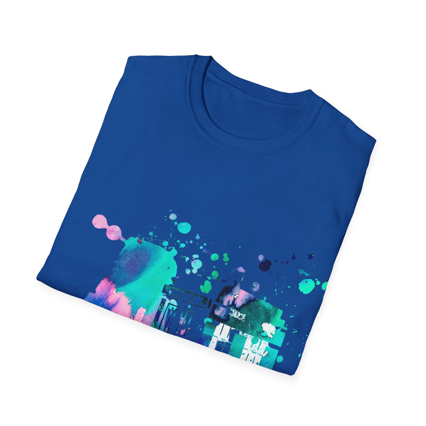 Dalek Tardis Color Splash Love Unisex Softstyle T-Shirt