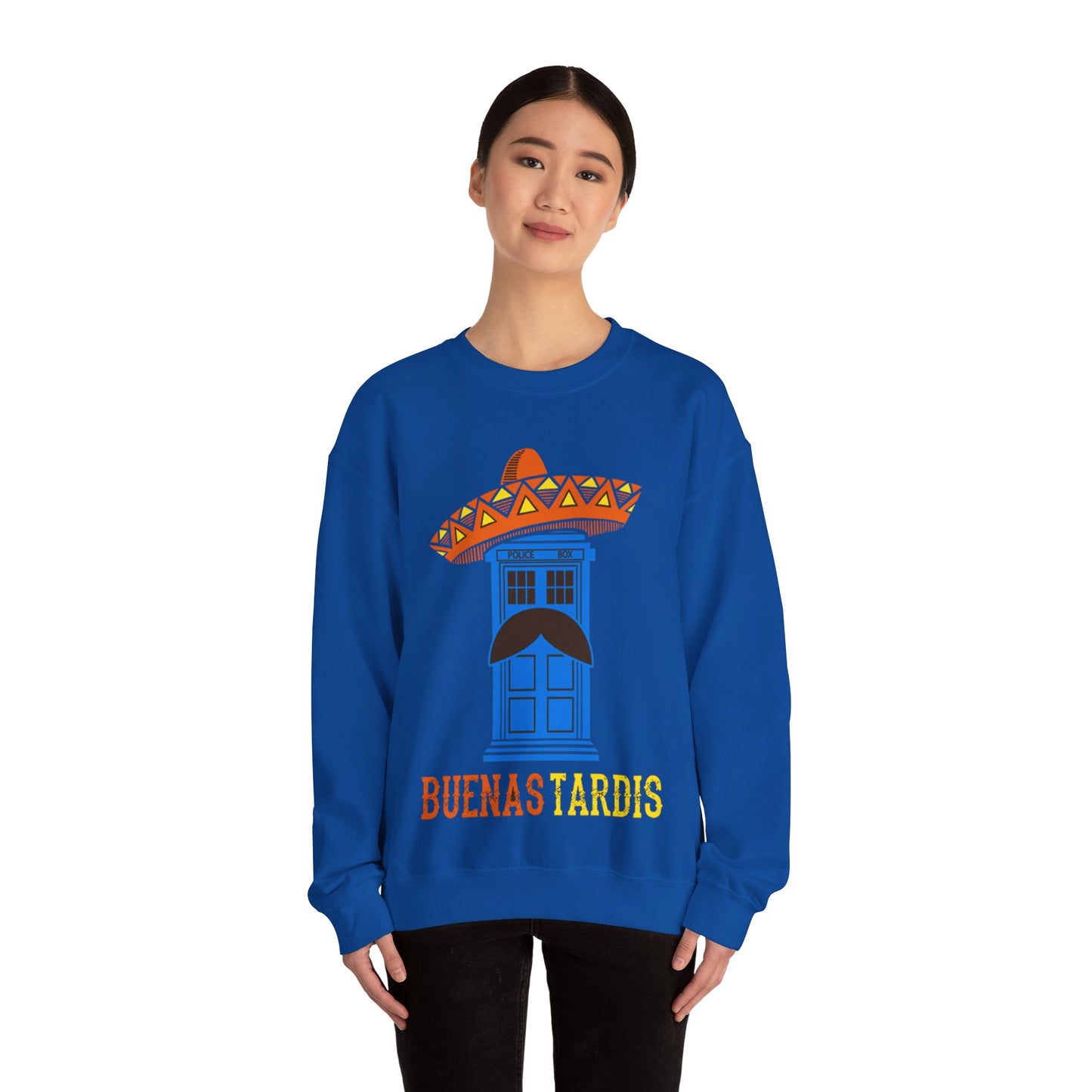Buenas Tardis Unisex Heavy Blend™ Crewneck Sweatshirt