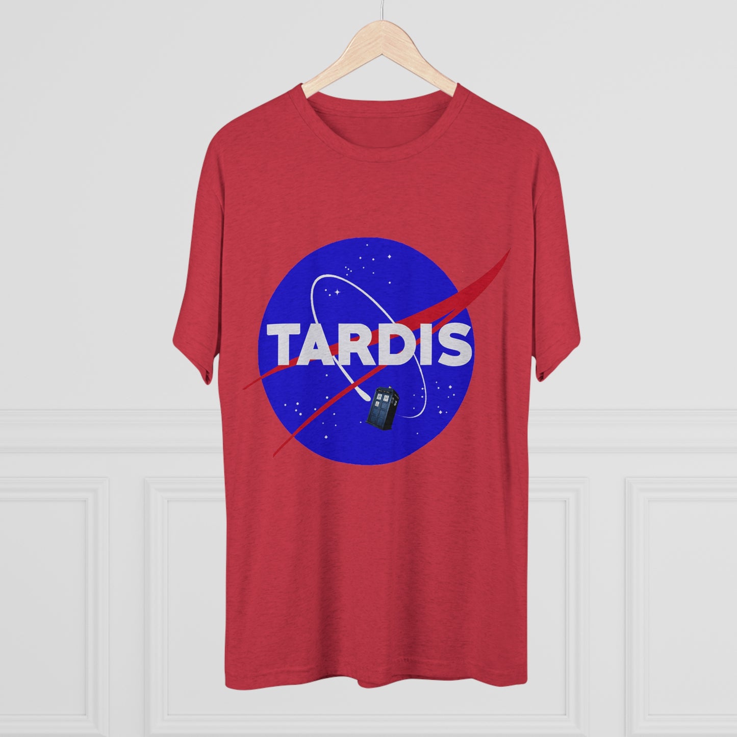 NASA Tardis Unisex Tri-Blend Crew Tee