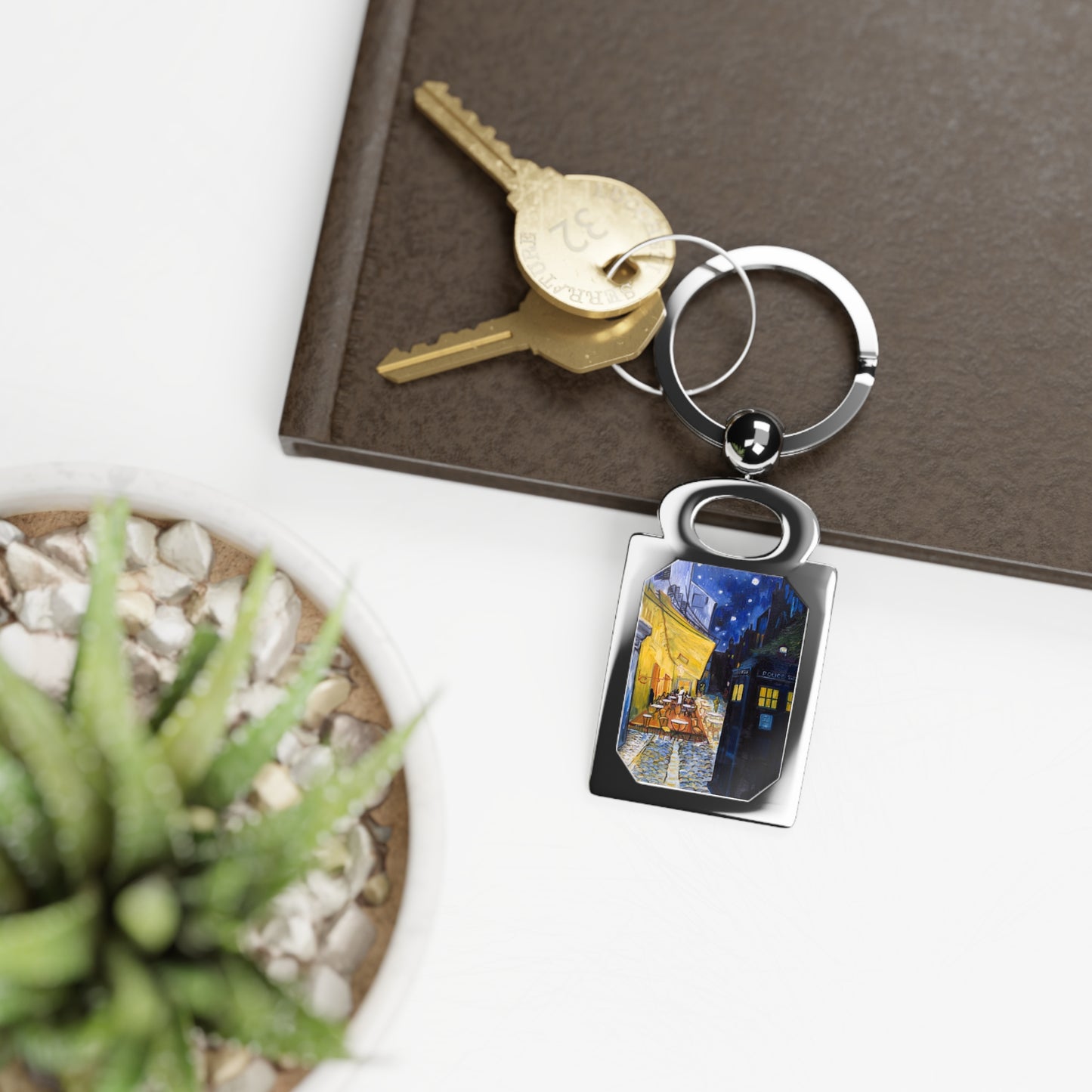 Doctor Who Van Gogh Café inspired Keyring