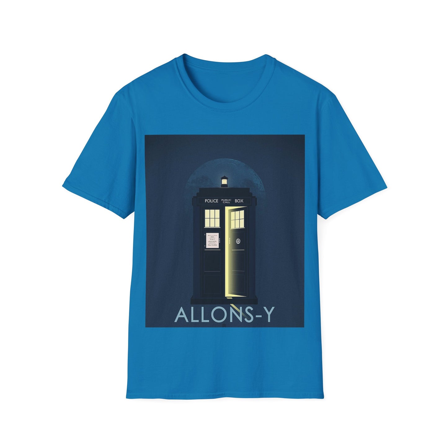 Doctor Who Tardis Allonsy Unisex Softstyle T-Shirt