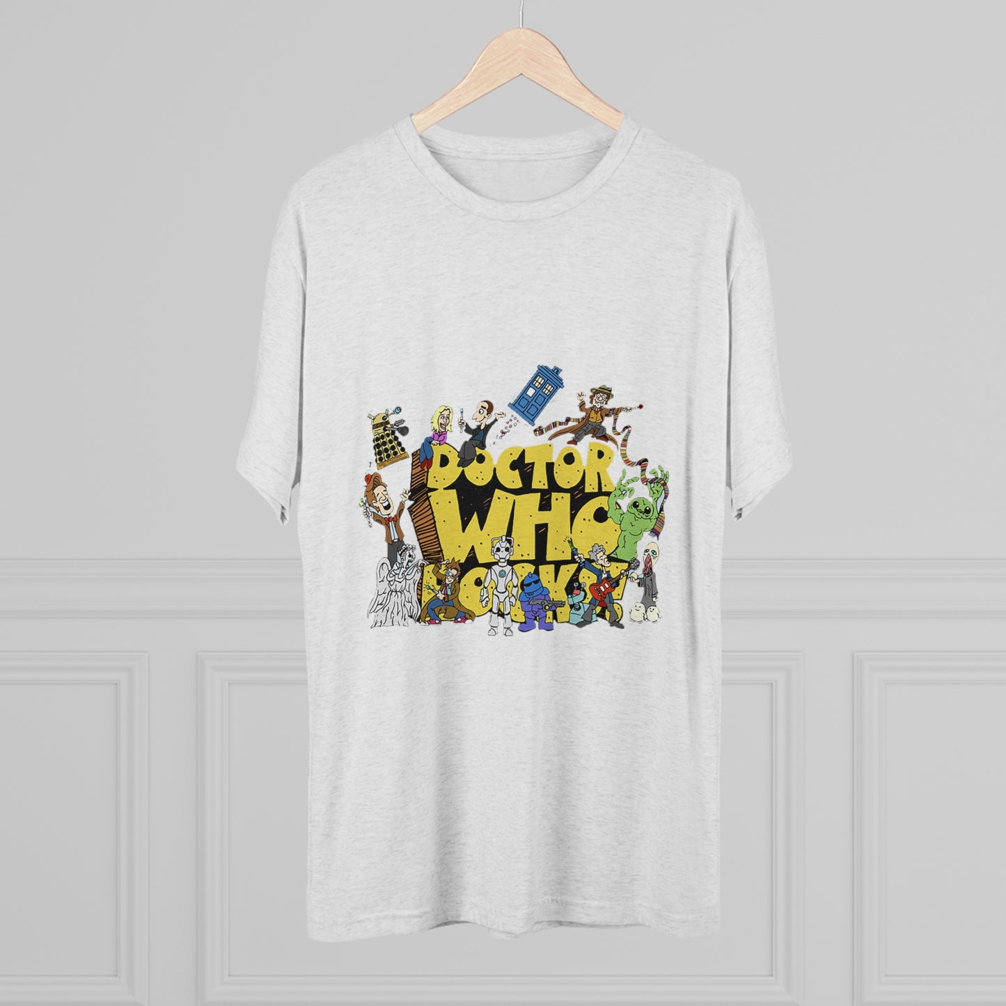 Doctor Who Rocks Unisex Tri-Blend Crew Tee