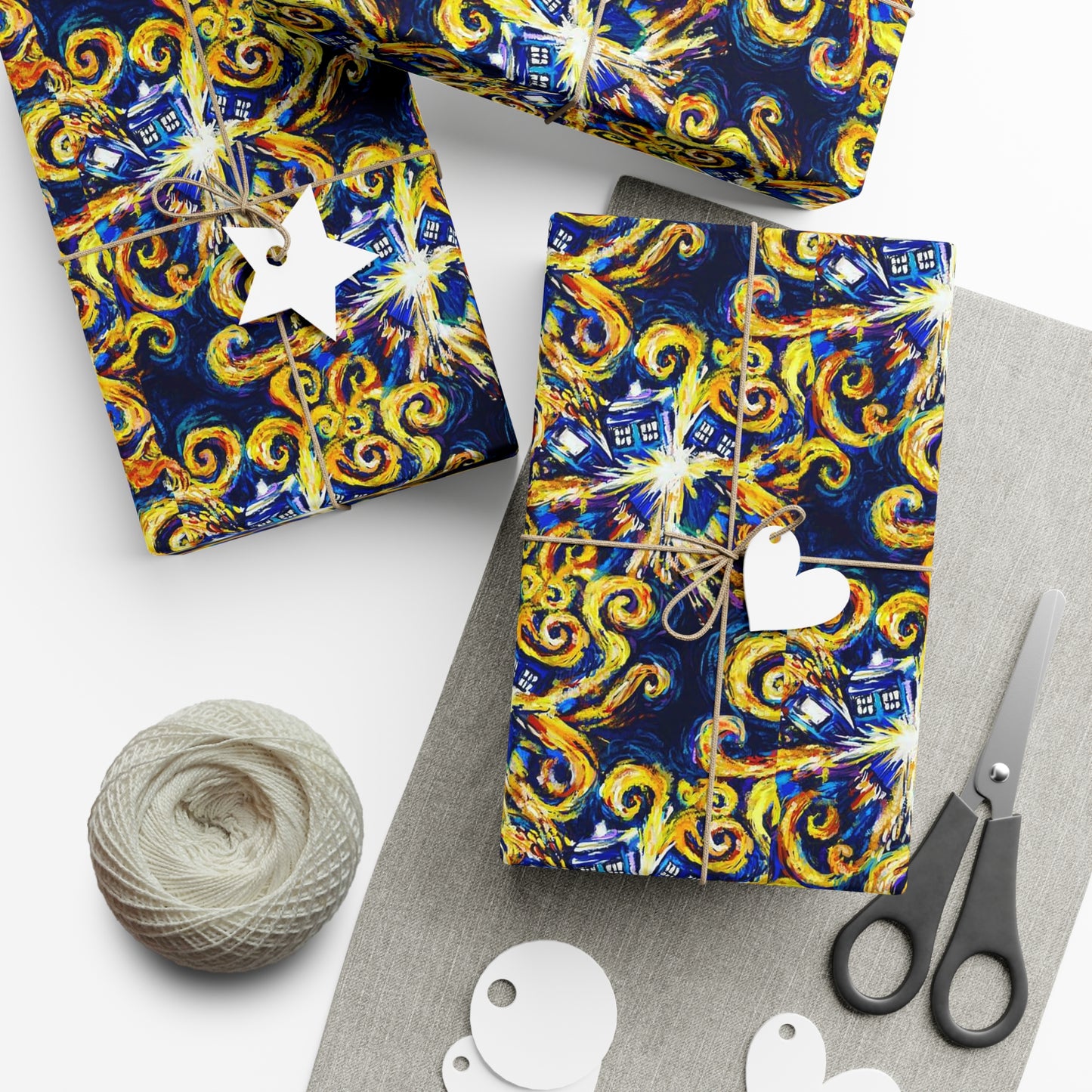 Doctor Who Van Gogh Gift Wrap Papers