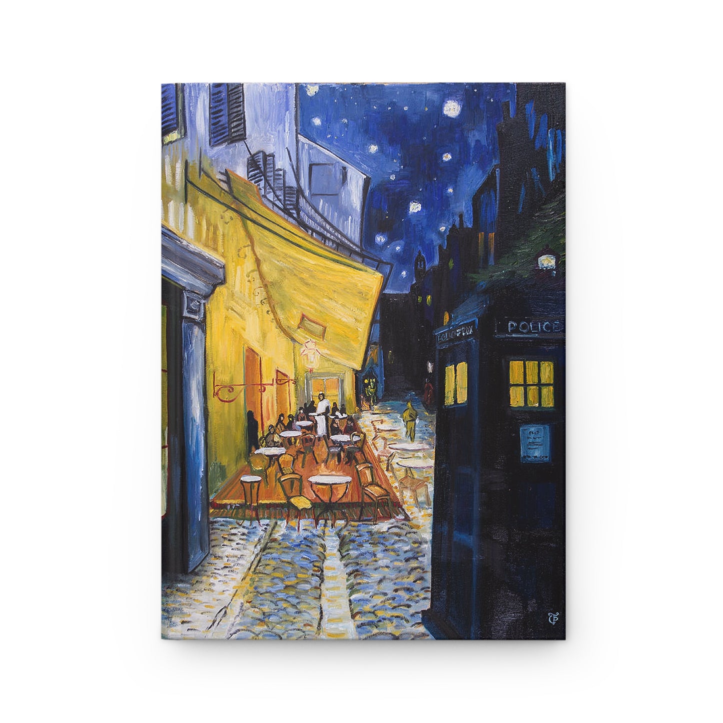 Van Gogh Café Tardis Hardcover Journal Matte