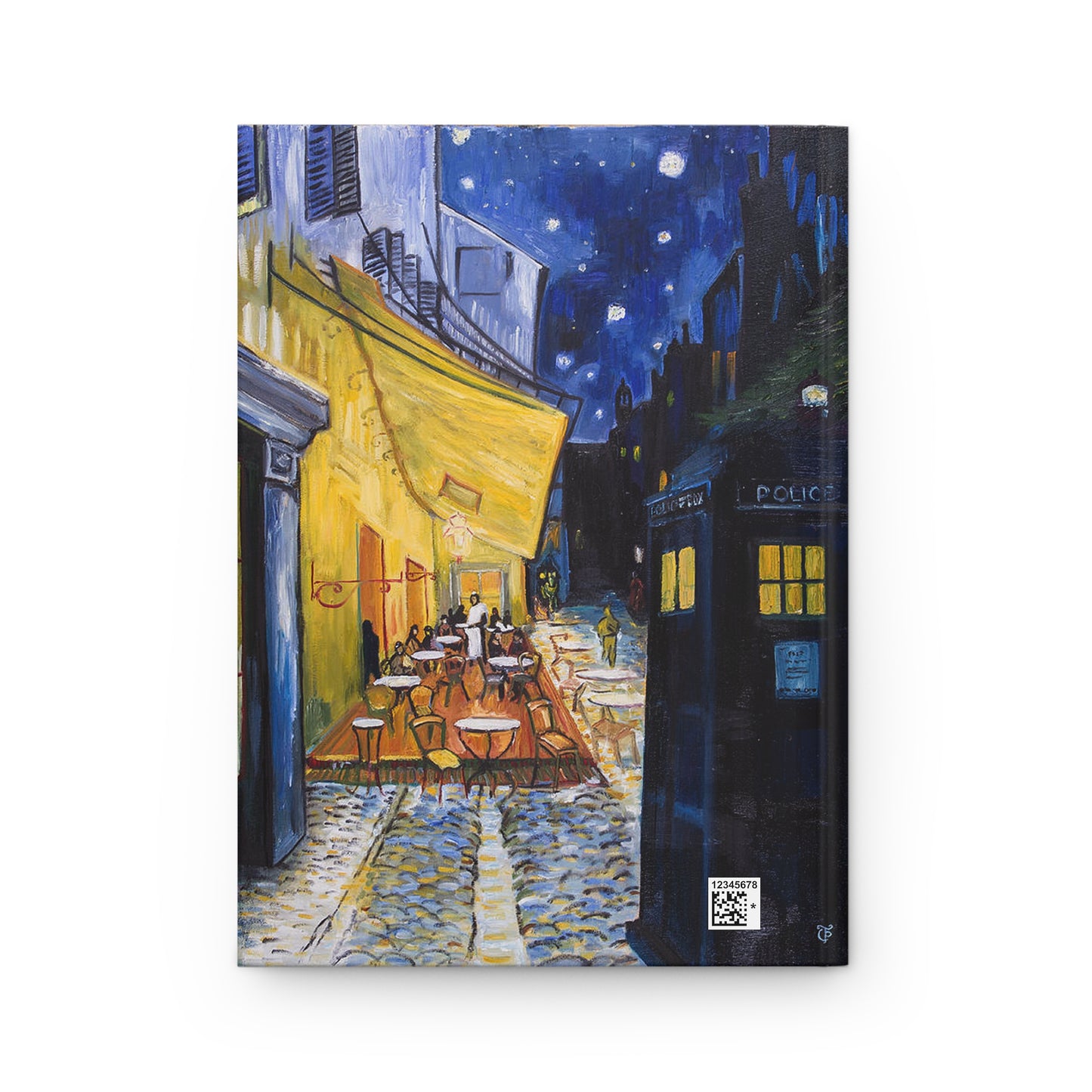 Van Gogh Café Tardis Hardcover Journal Matte