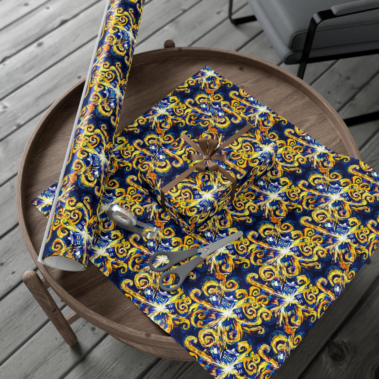 Doctor Who Van Gogh Gift Wrap Papers