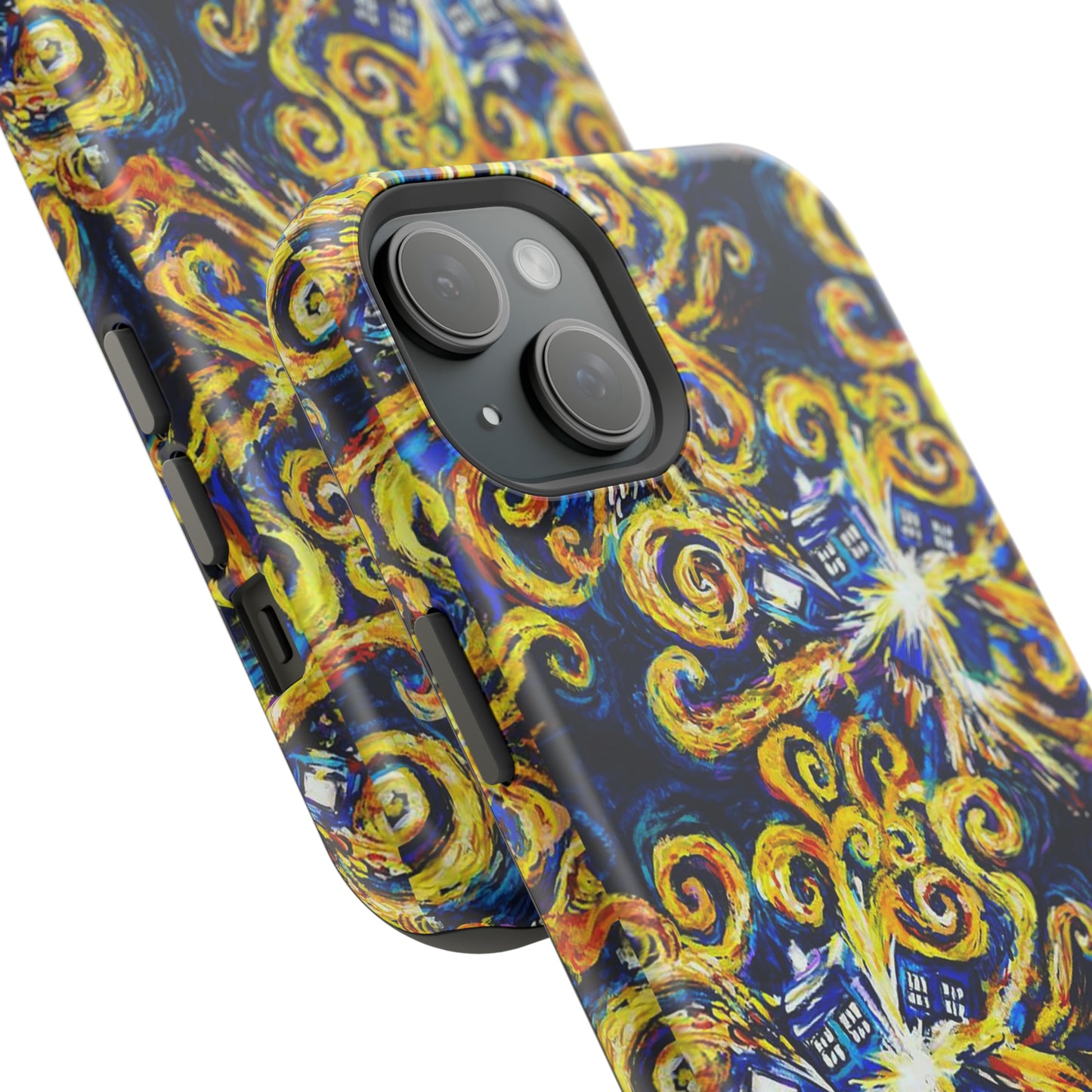 New iPhone 15 MagSafe Tough Cases Van Gogh Tardis