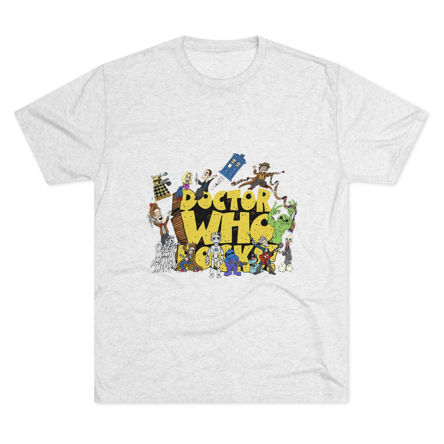 Doctor Who Rocks Unisex Tri-Blend Crew Tee