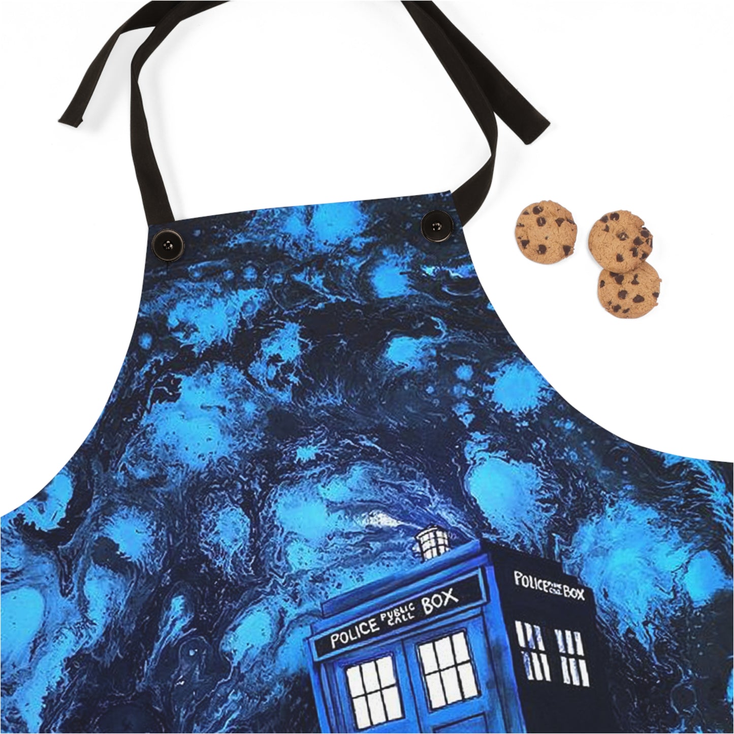 Royal Blue Tardis Apron (AOP)