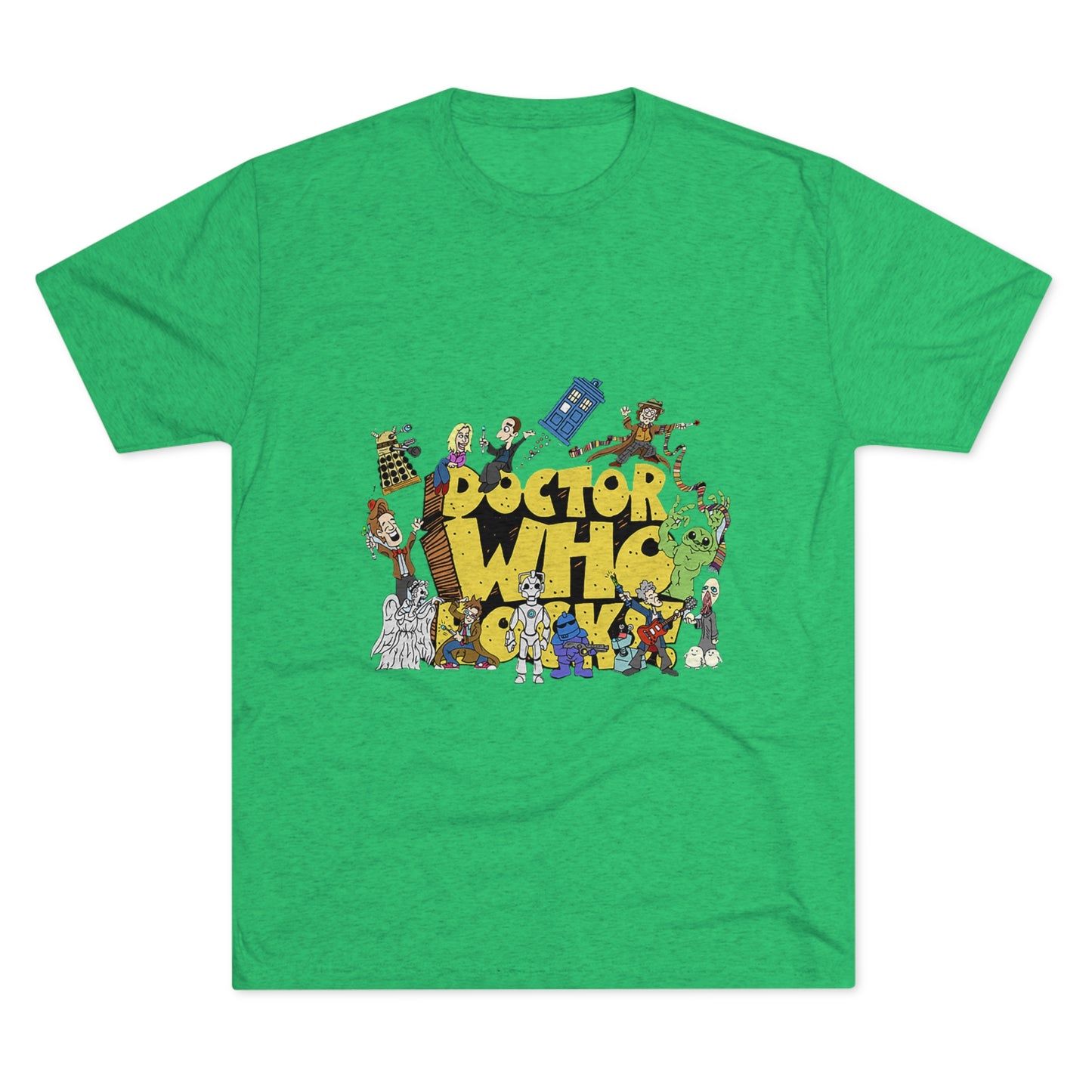 Doctor Who Rocks Unisex Tri-Blend Crew Tee