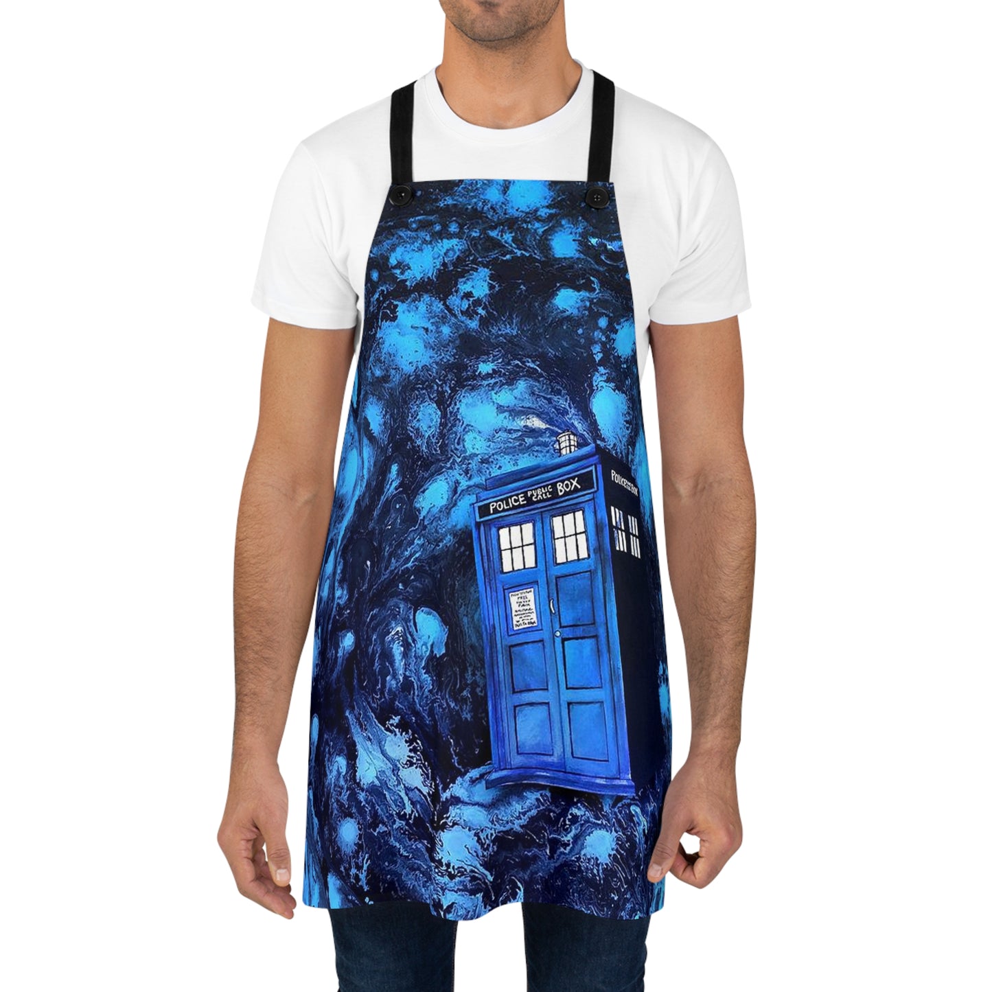 Royal Blue Tardis Apron (AOP)