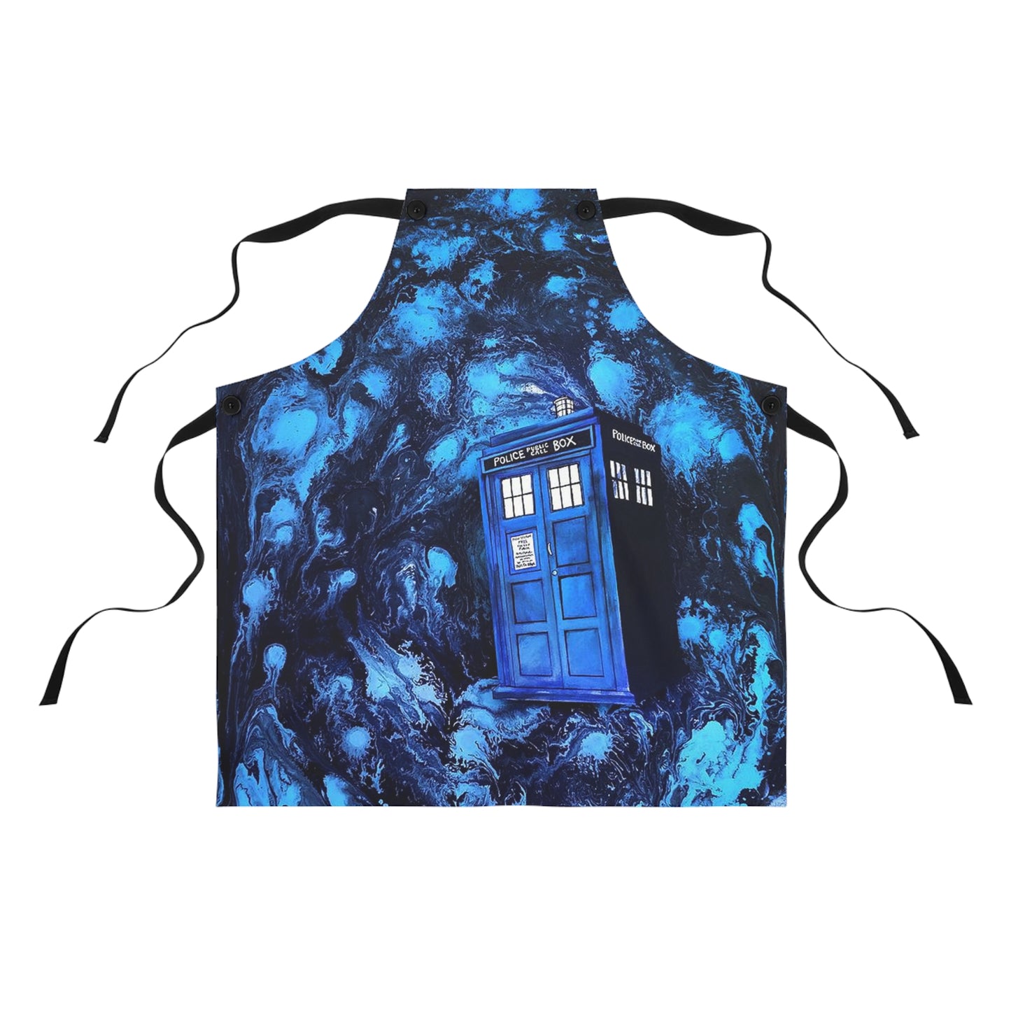 Royal Blue Tardis Apron (AOP)