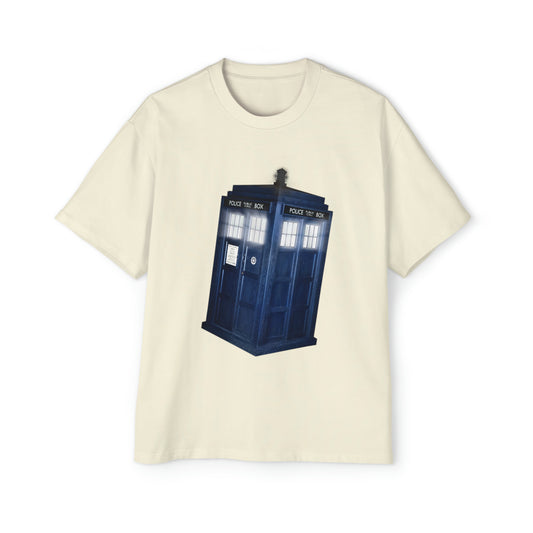 New Tardis Men's Heavy Oversized Tee