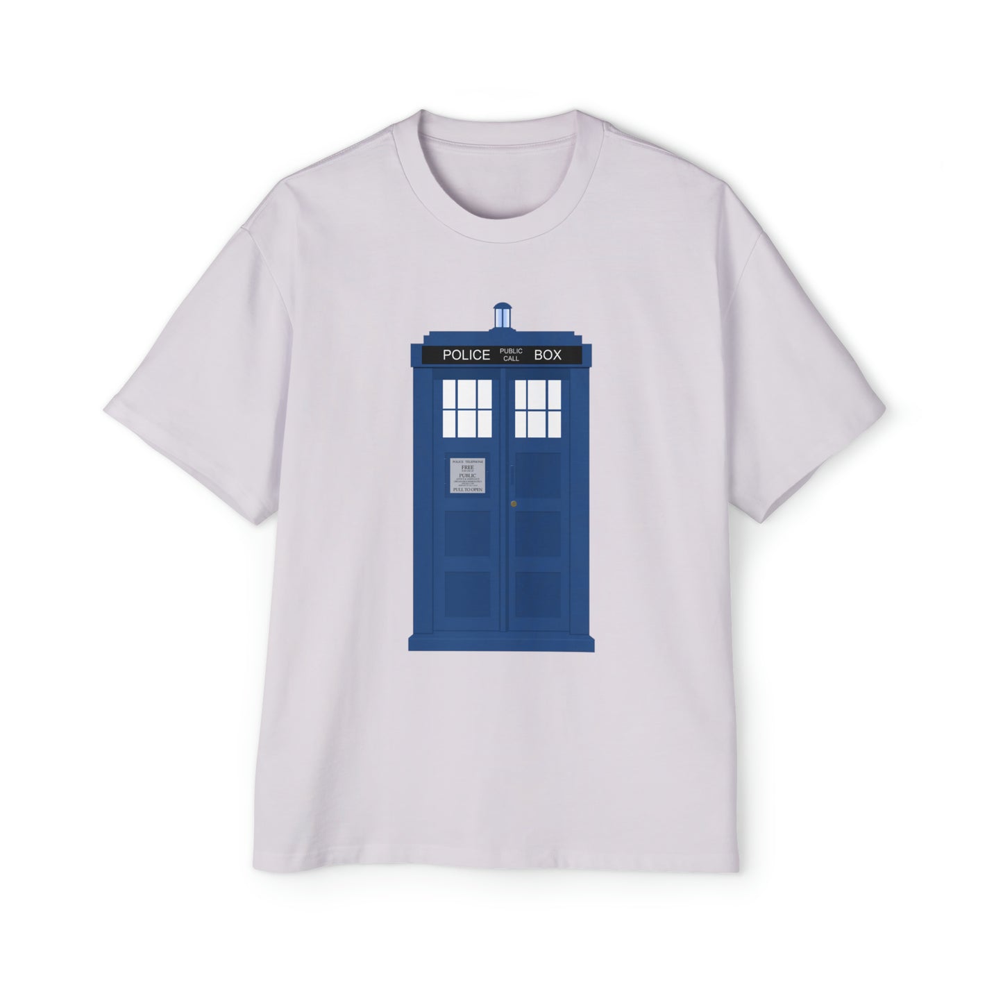 New Tardis Men's Heavy Oversized Tee