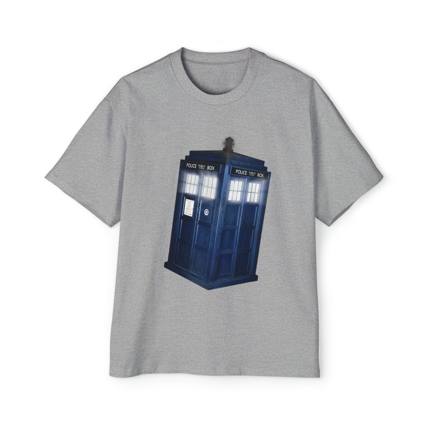 New Tardis Men's Heavy Oversized Tee