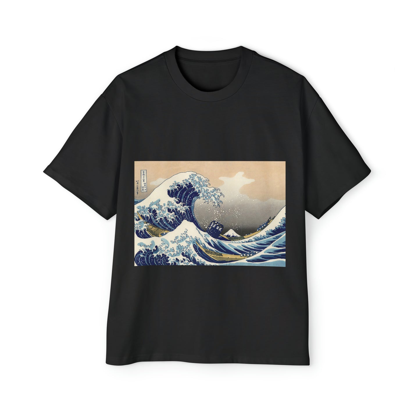 Tardis Japan Wave Premium Men's Heavy Oversized Tee