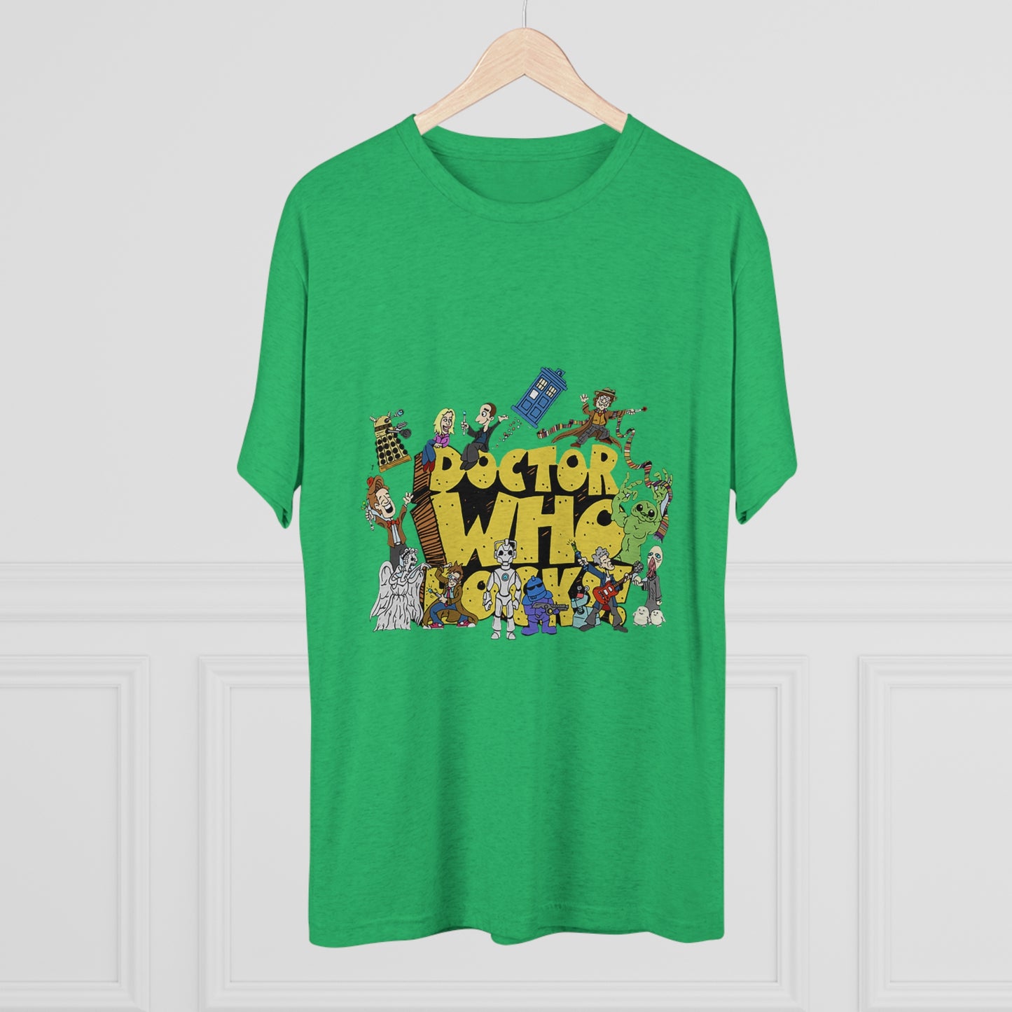 Doctor Who Rocks Unisex Tri-Blend Crew Tee