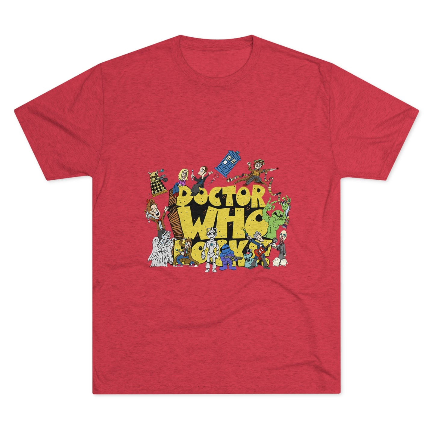 Doctor Who Rocks Unisex Tri-Blend Crew Tee