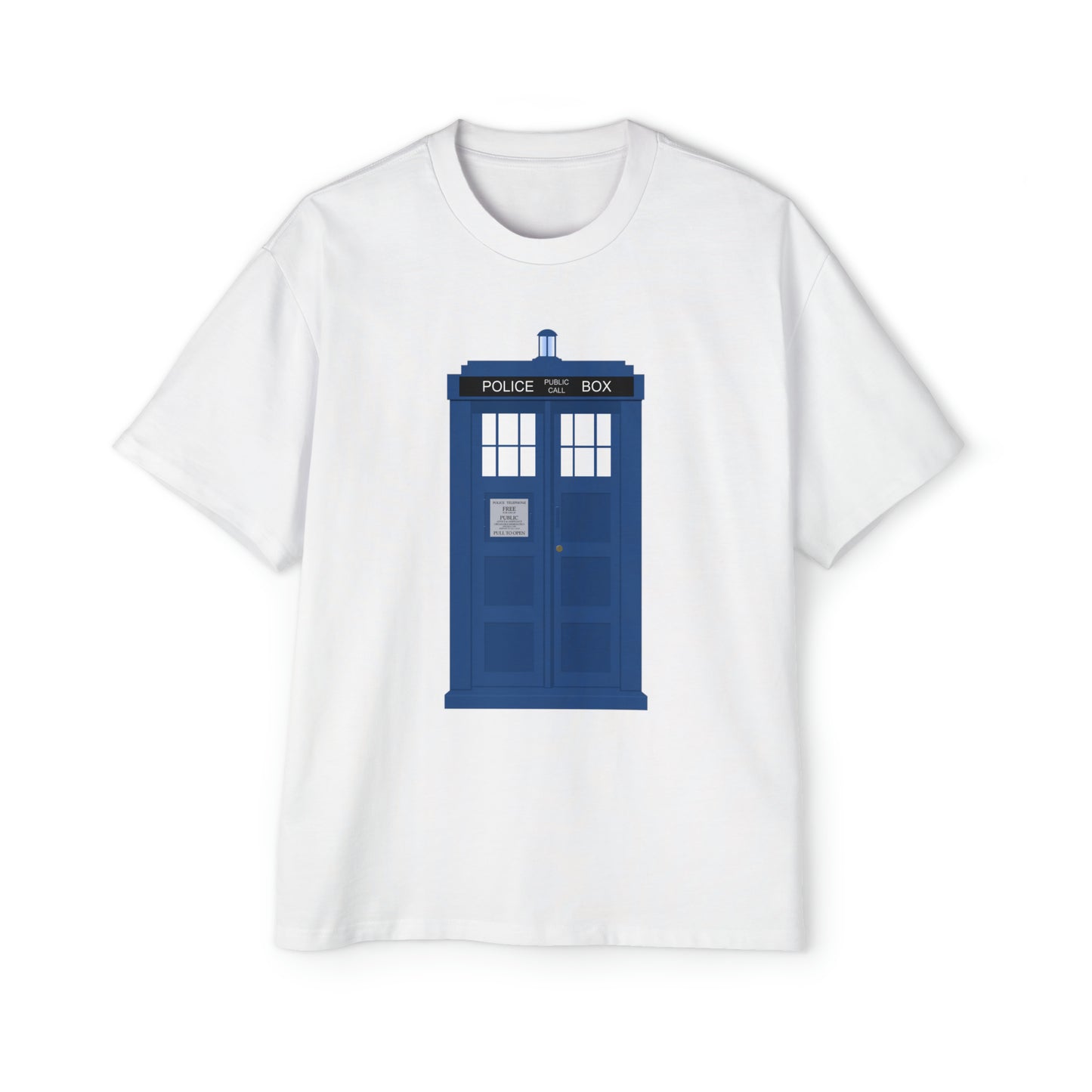 New Tardis Men's Heavy Oversized Tee