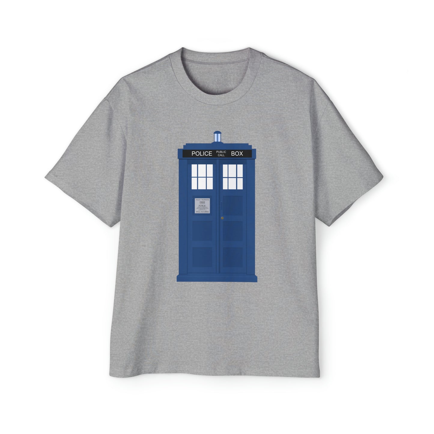 New Tardis Men's Heavy Oversized Tee