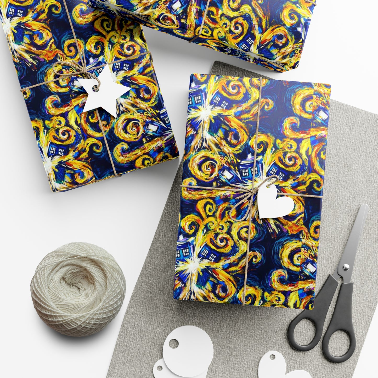 Doctor Who Van Gogh Gift Wrap Papers