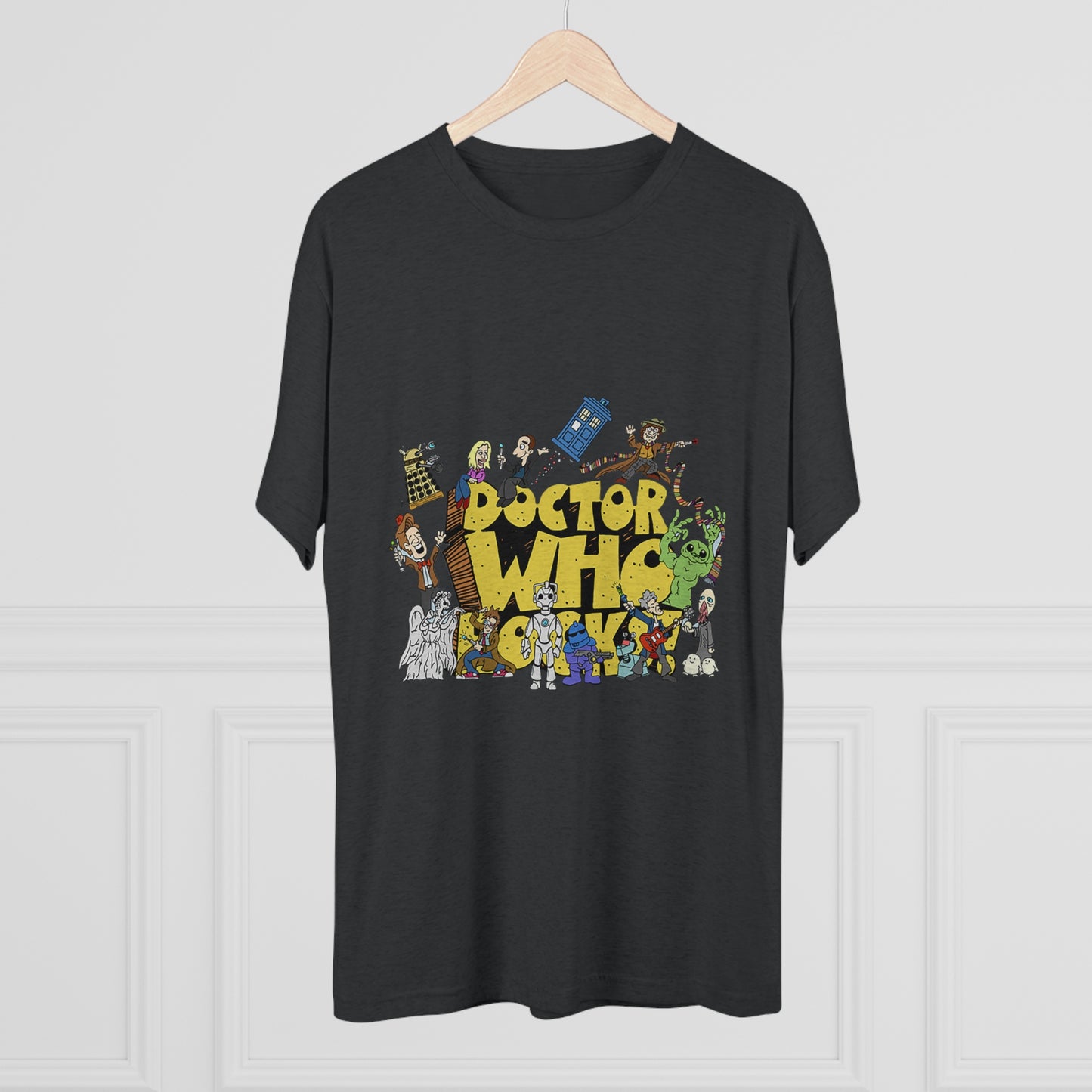 Doctor Who Rocks Unisex Tri-Blend Crew Tee