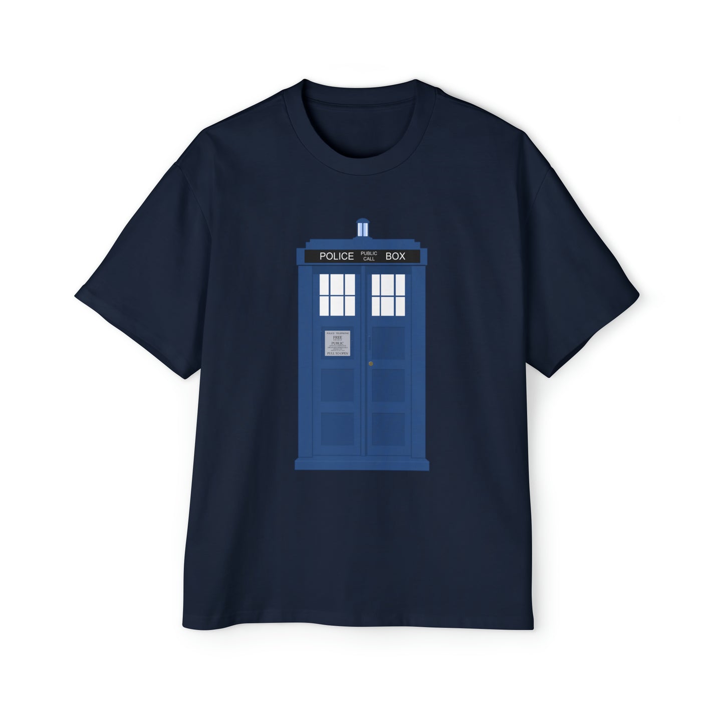 New Tardis Men's Heavy Oversized Tee