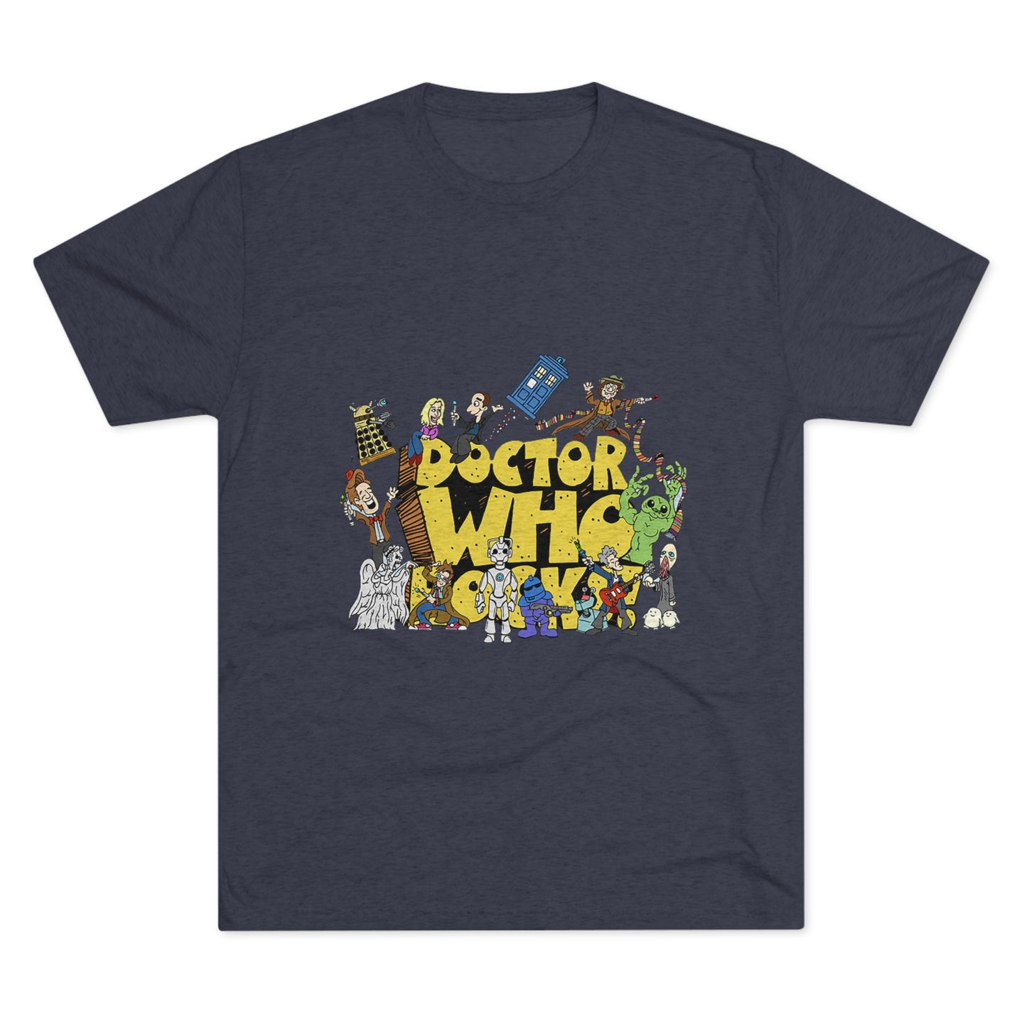 Doctor Who Rocks Unisex Tri-Blend Crew Tee