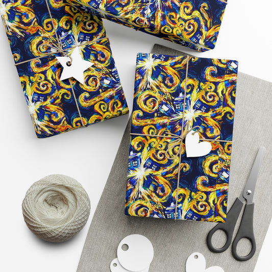 Doctor Who Van Gogh Gift Wrap Papers