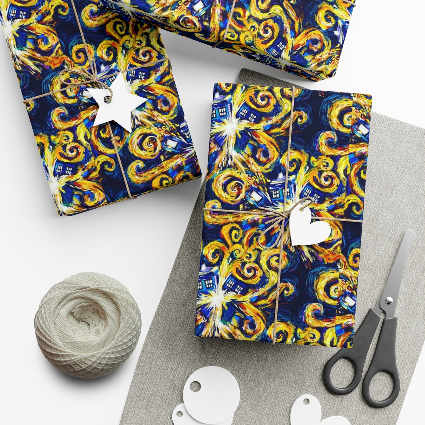 Doctor Who Van Gogh Gift Wrap Papers