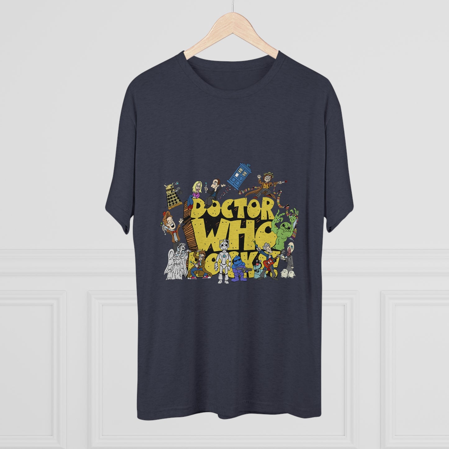 Doctor Who Rocks Unisex Tri-Blend Crew Tee