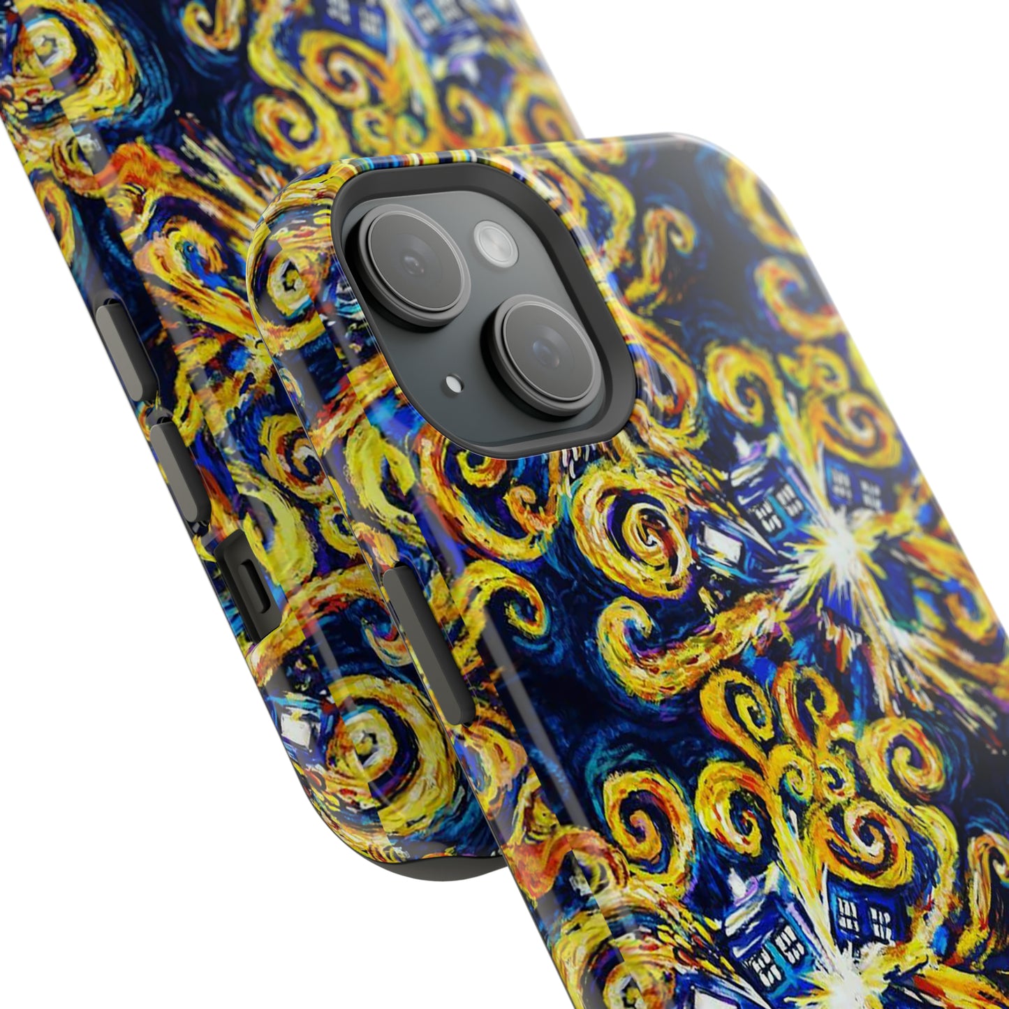 New iPhone 15 MagSafe Tough Cases Van Gogh Tardis