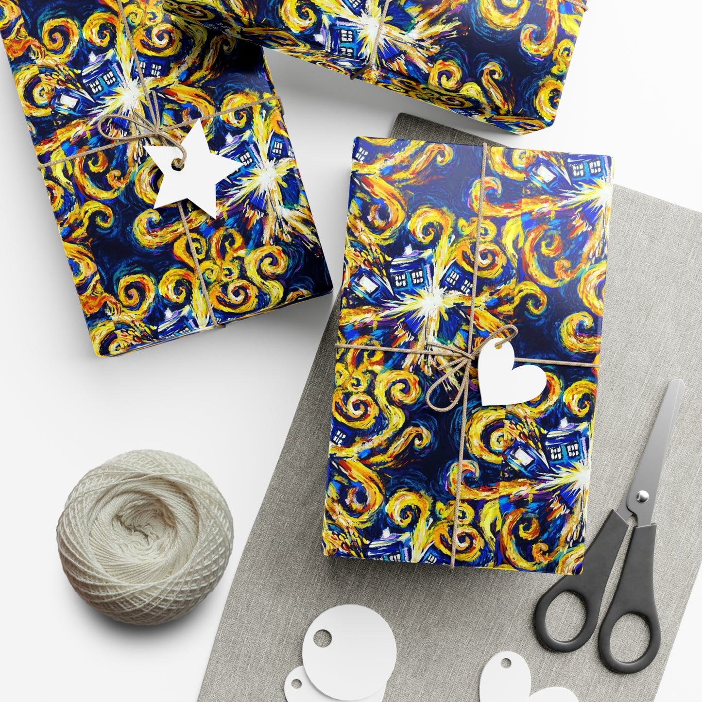 Doctor Who Van Gogh Gift Wrap Papers