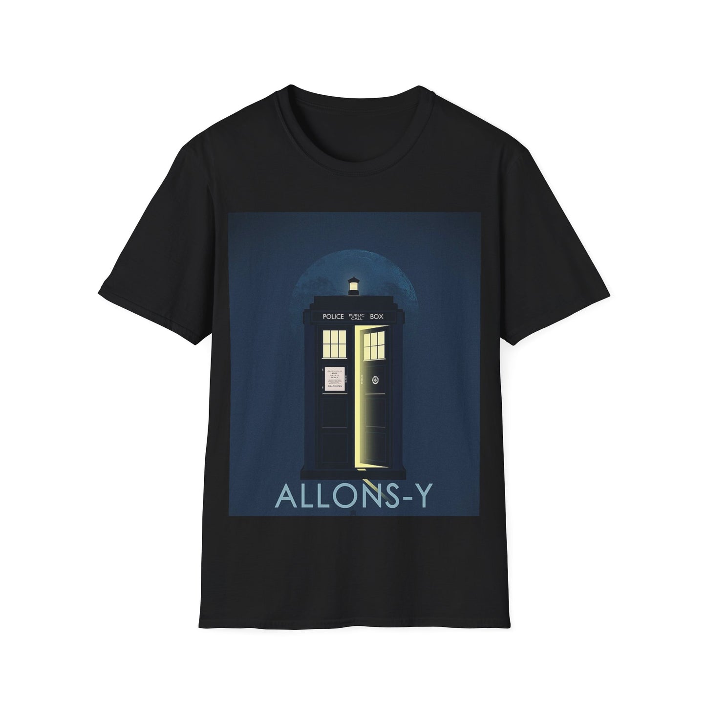 Doctor Who Tardis Allonsy Unisex Softstyle T-Shirt