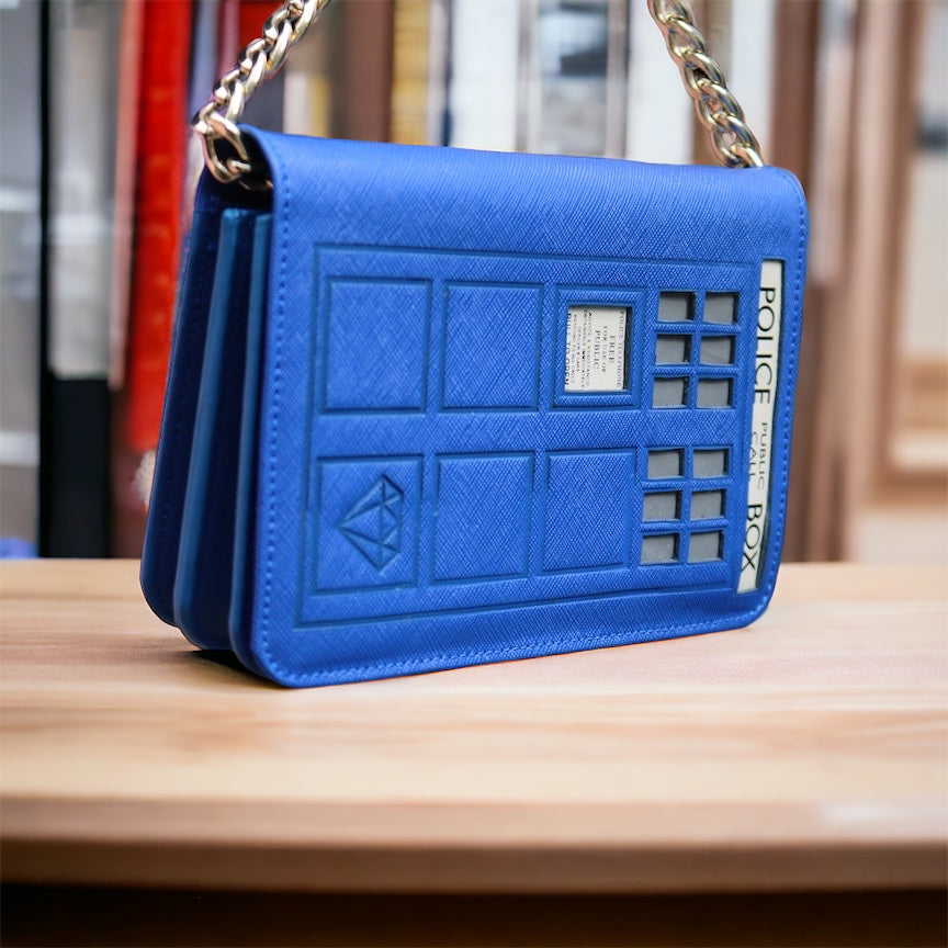 Blue Luxe Saffiano Tardis